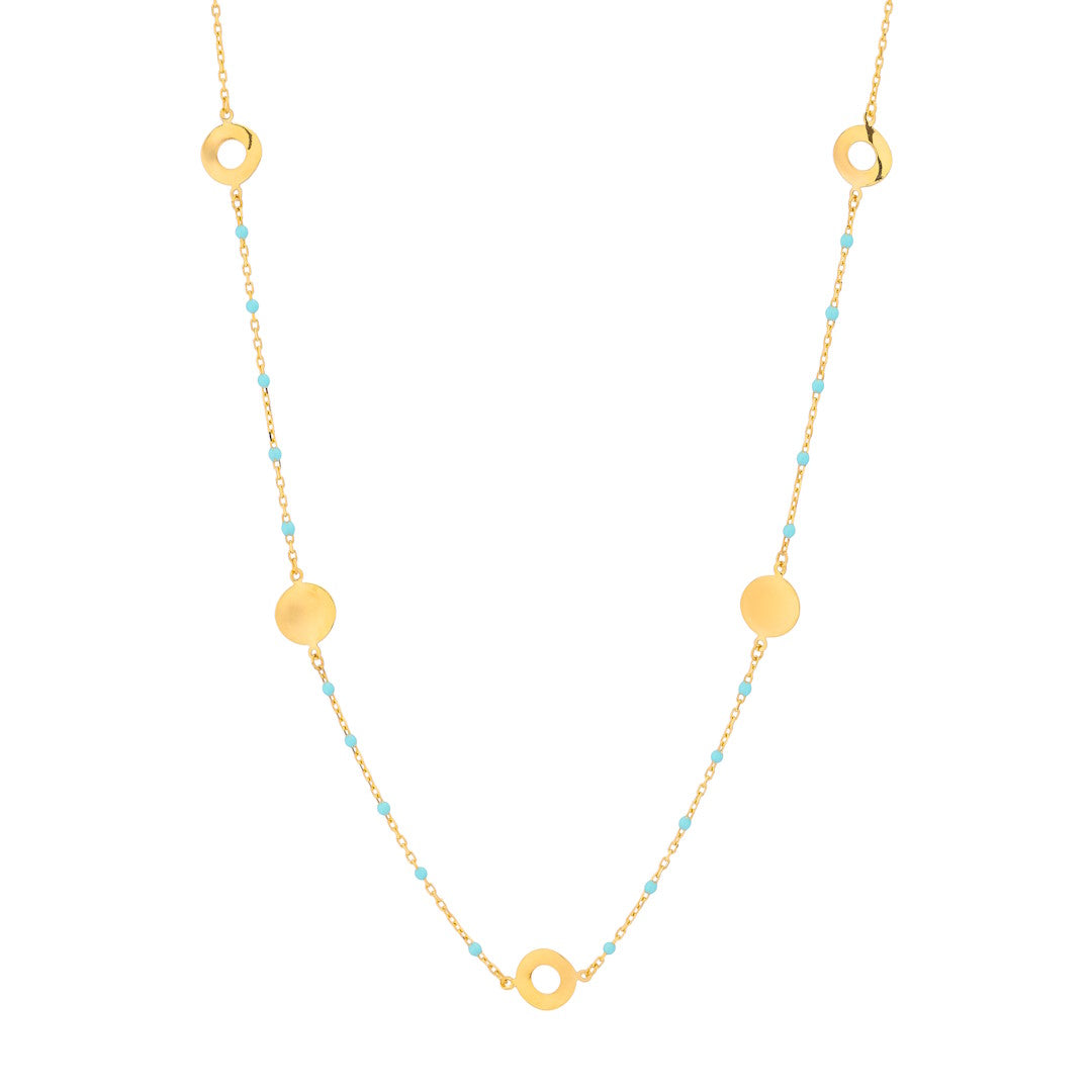 Uranus 18K Yellow Gold Necklace