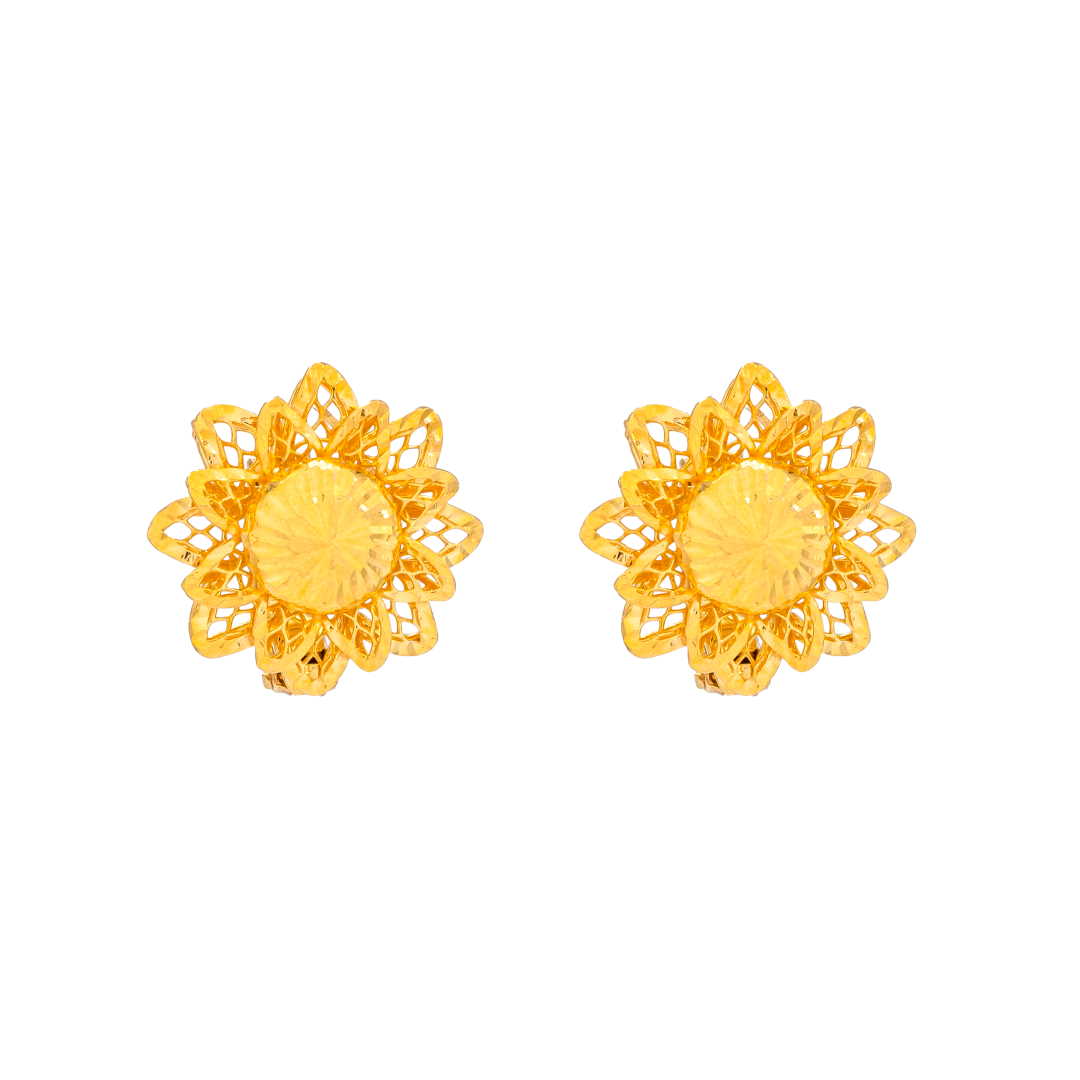 Lavin 21K Yellow Gold Earring