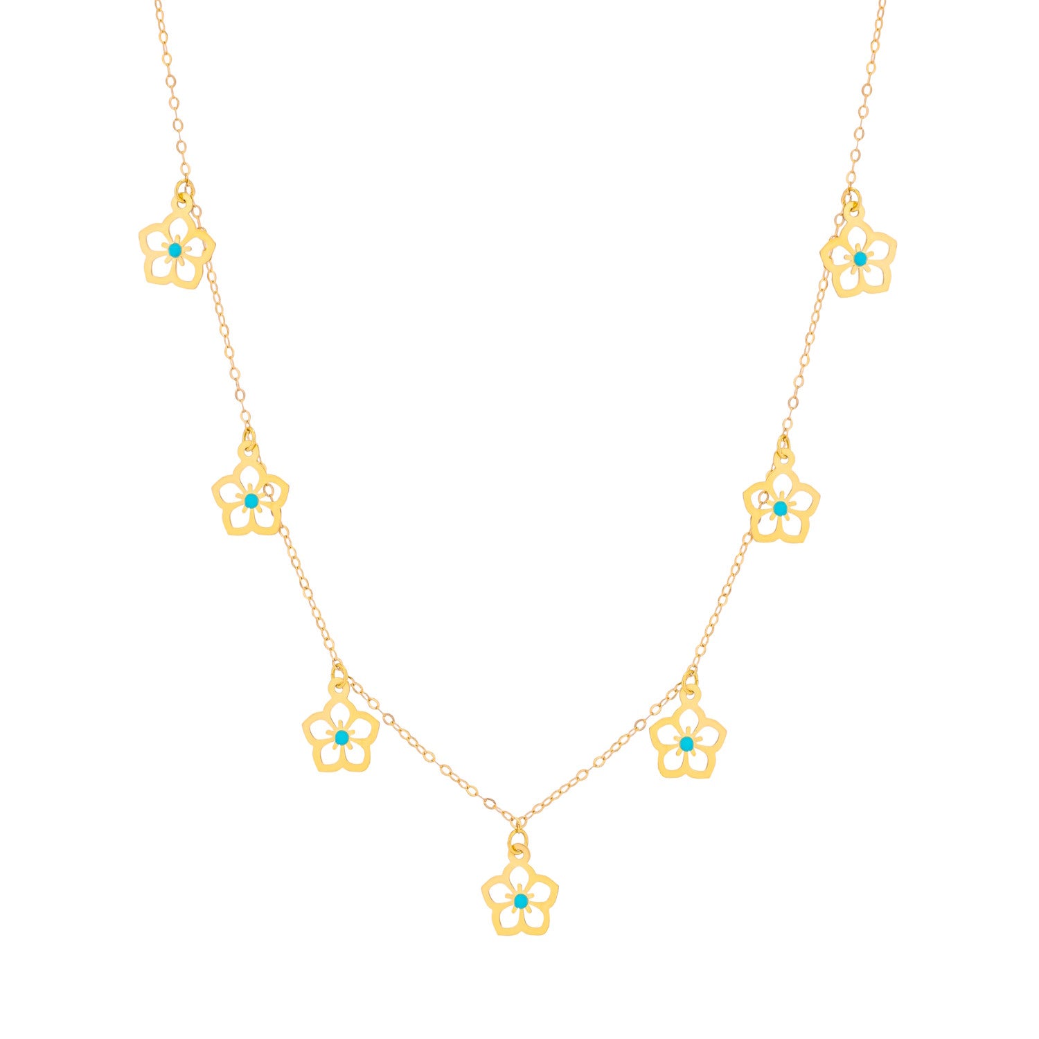 Uranus 18K Yellow Gold Necklace