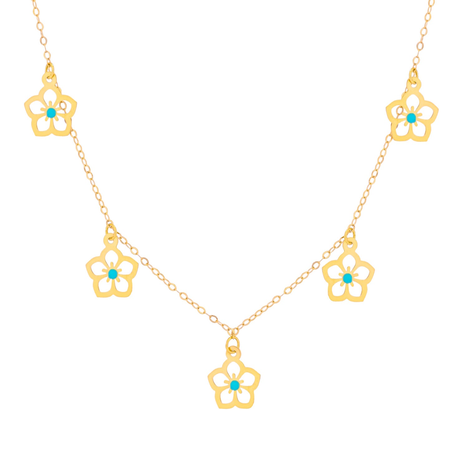 Uranus 18K Yellow Gold Necklace