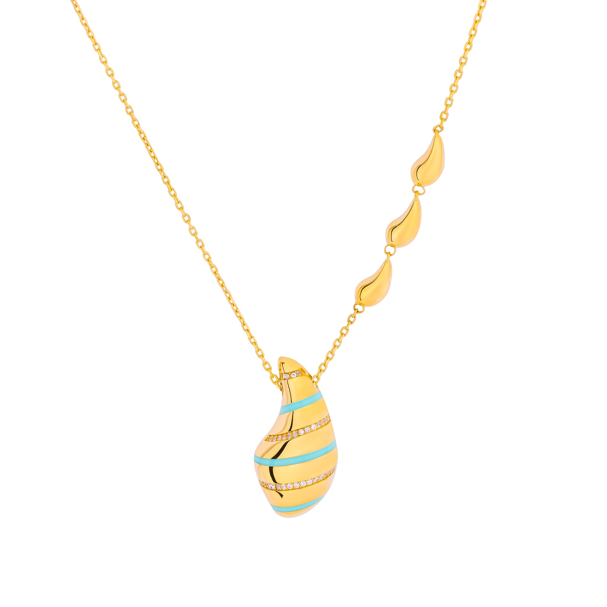 Uranus 18K Yellow Gold Necklace