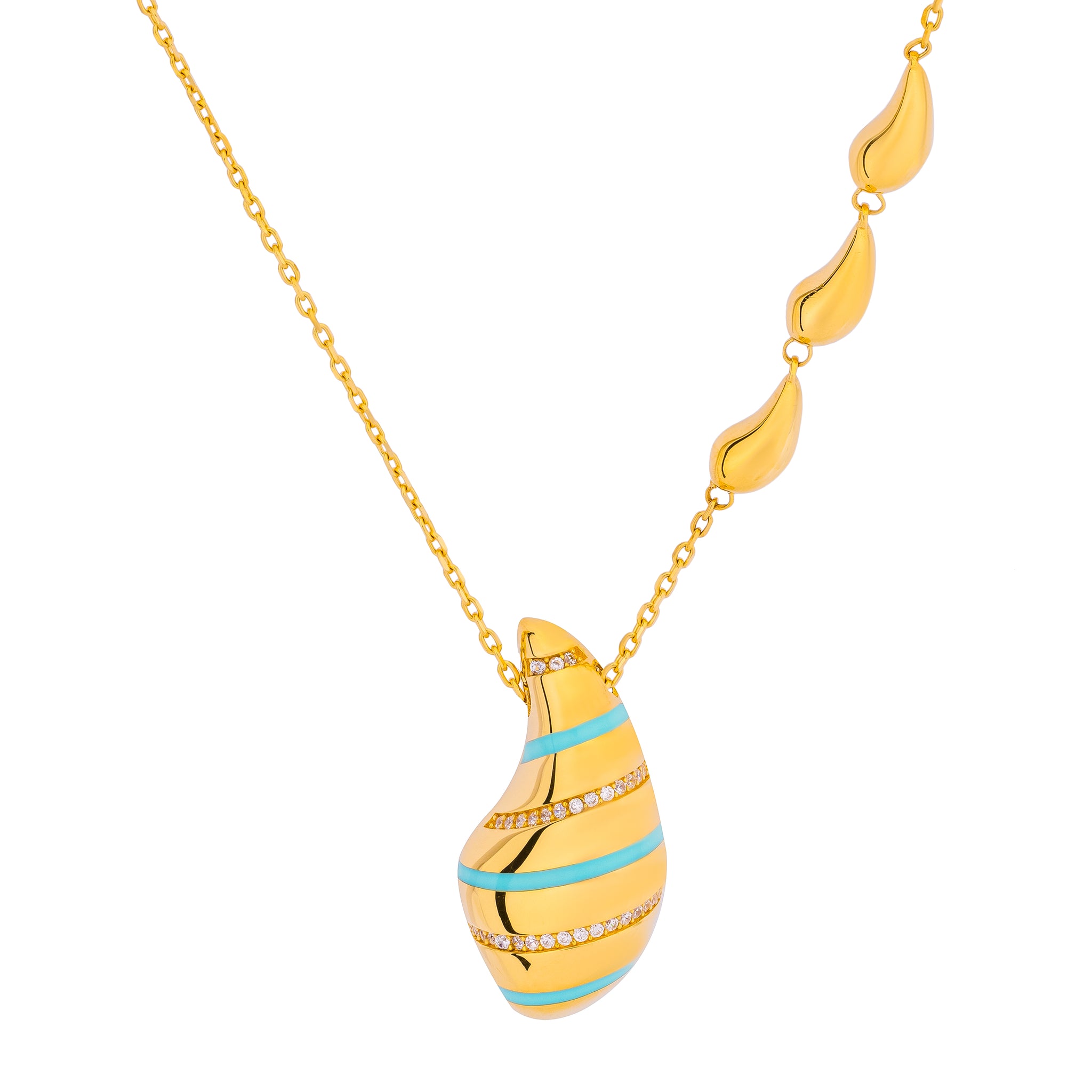 Uranus 18K Yellow Gold Necklace