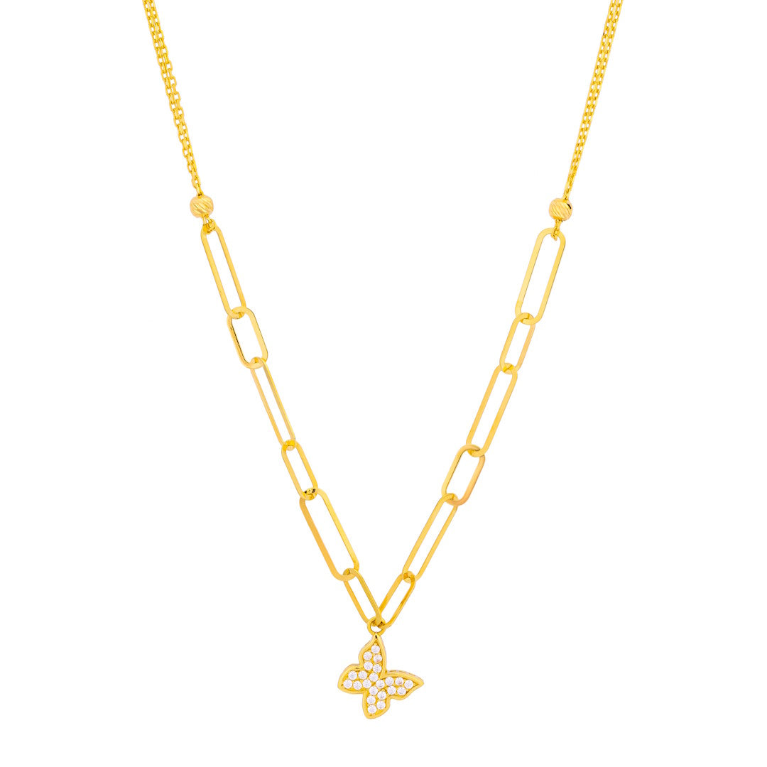 Uranus 18K Yellow Gold Necklace