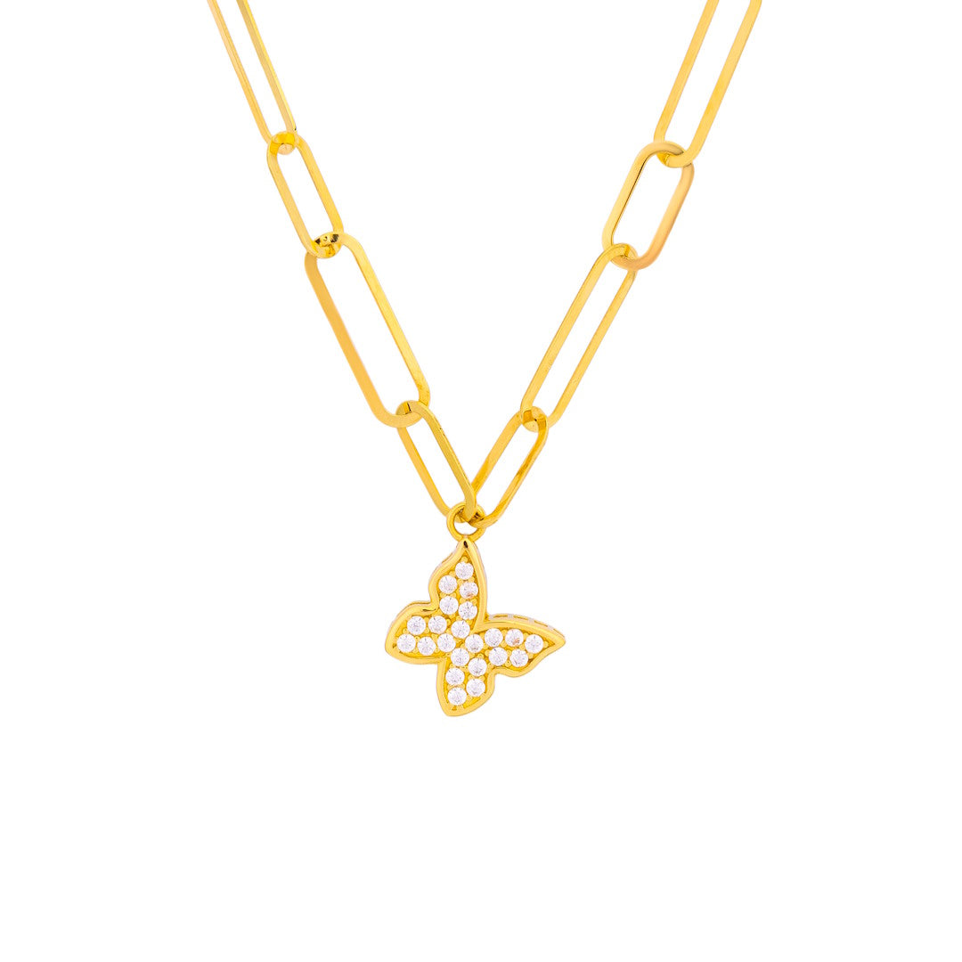 Uranus 18K Yellow Gold Necklace