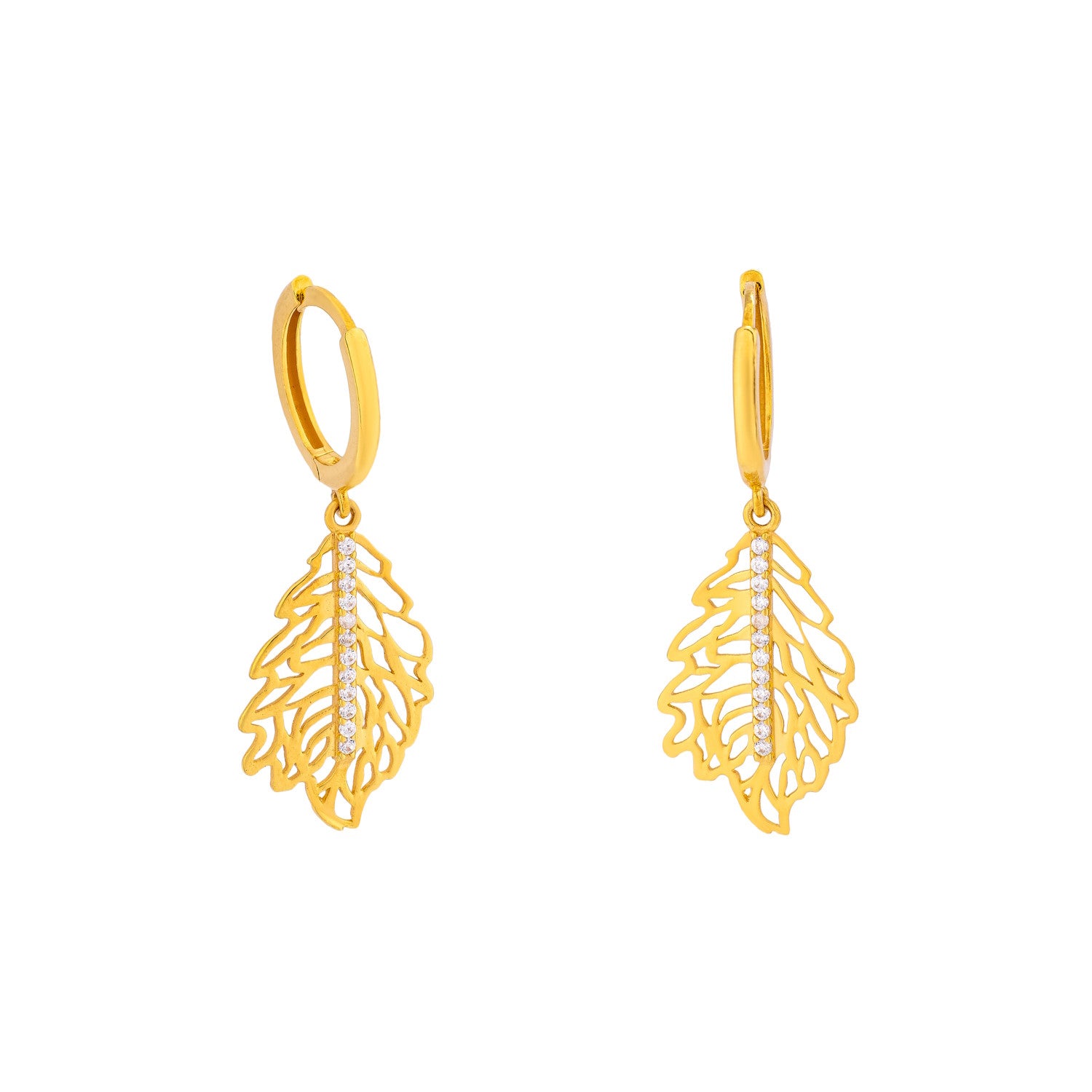 Lavin 21K Yellow Gold Earring