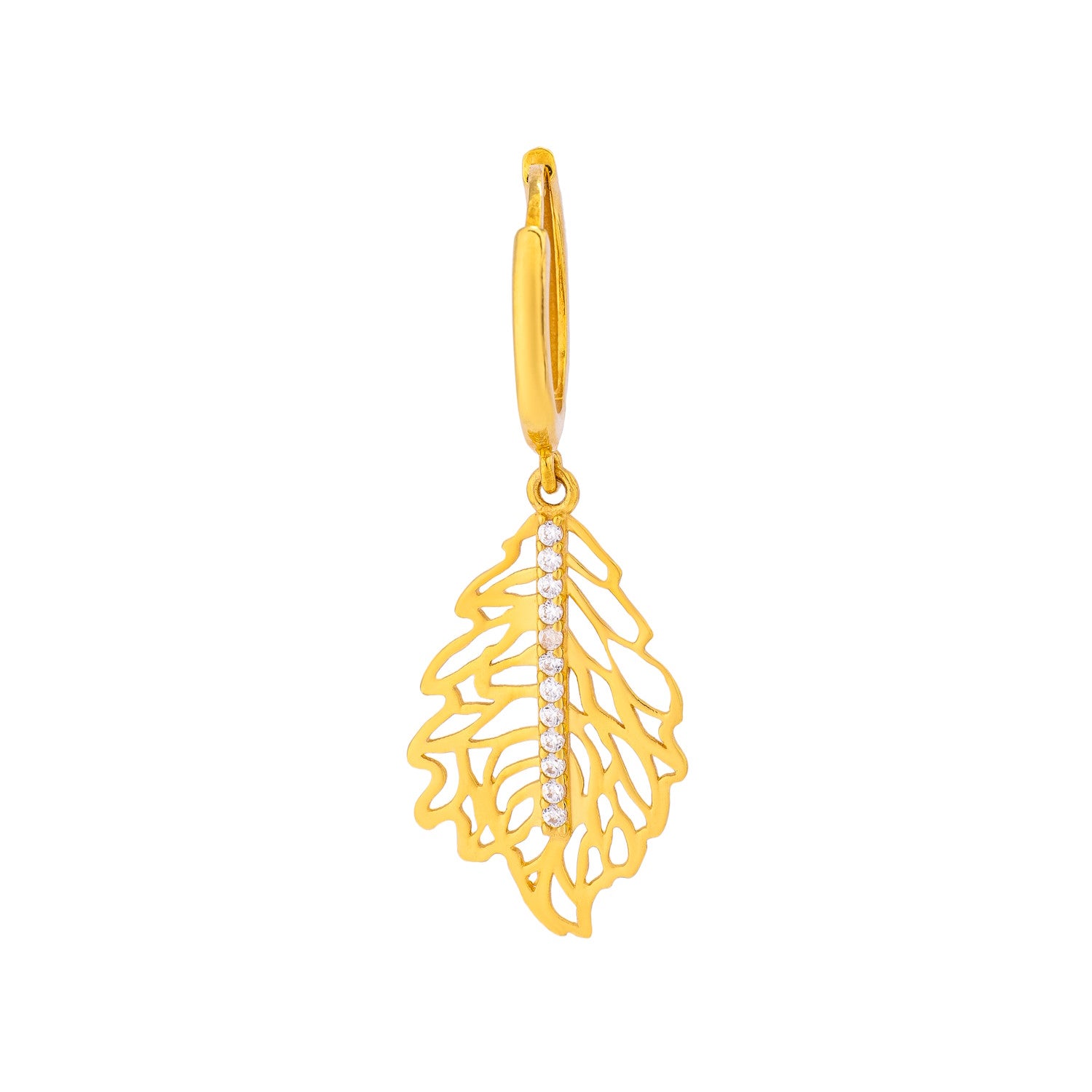 Lavin 21K Yellow Gold Earring