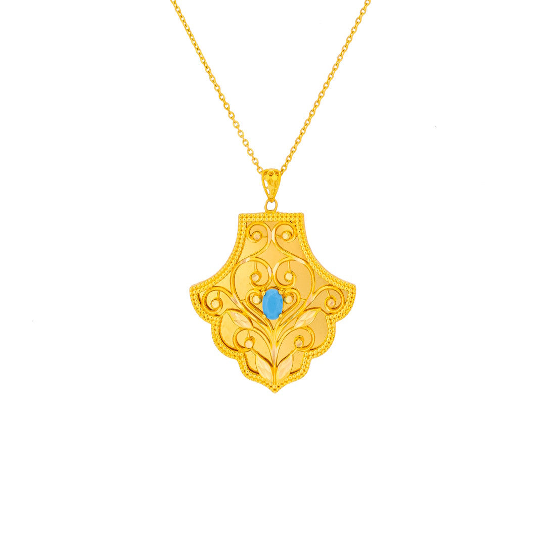 MAYSOORA 21K YELLOW GOLD NECKLACE