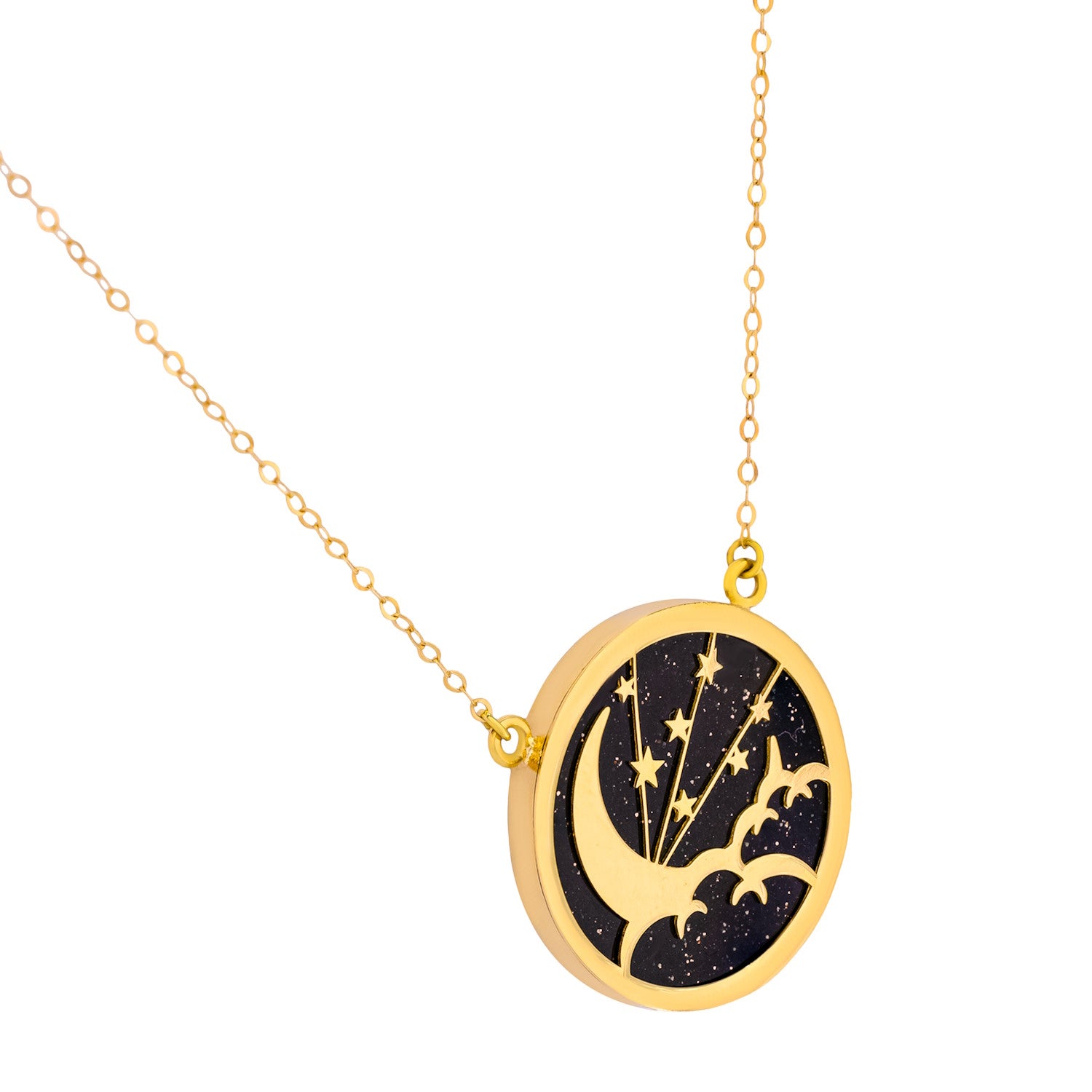 Uranus 18K Yellow Gold Necklace