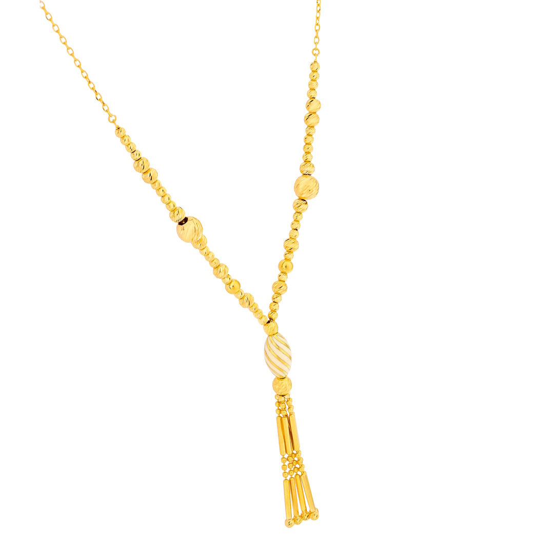 Uranus 21K Yellow Gold Necklace