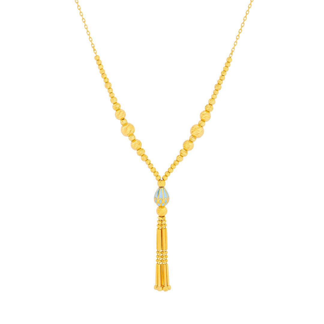 Uranus 21K Yellow Gold Necklace