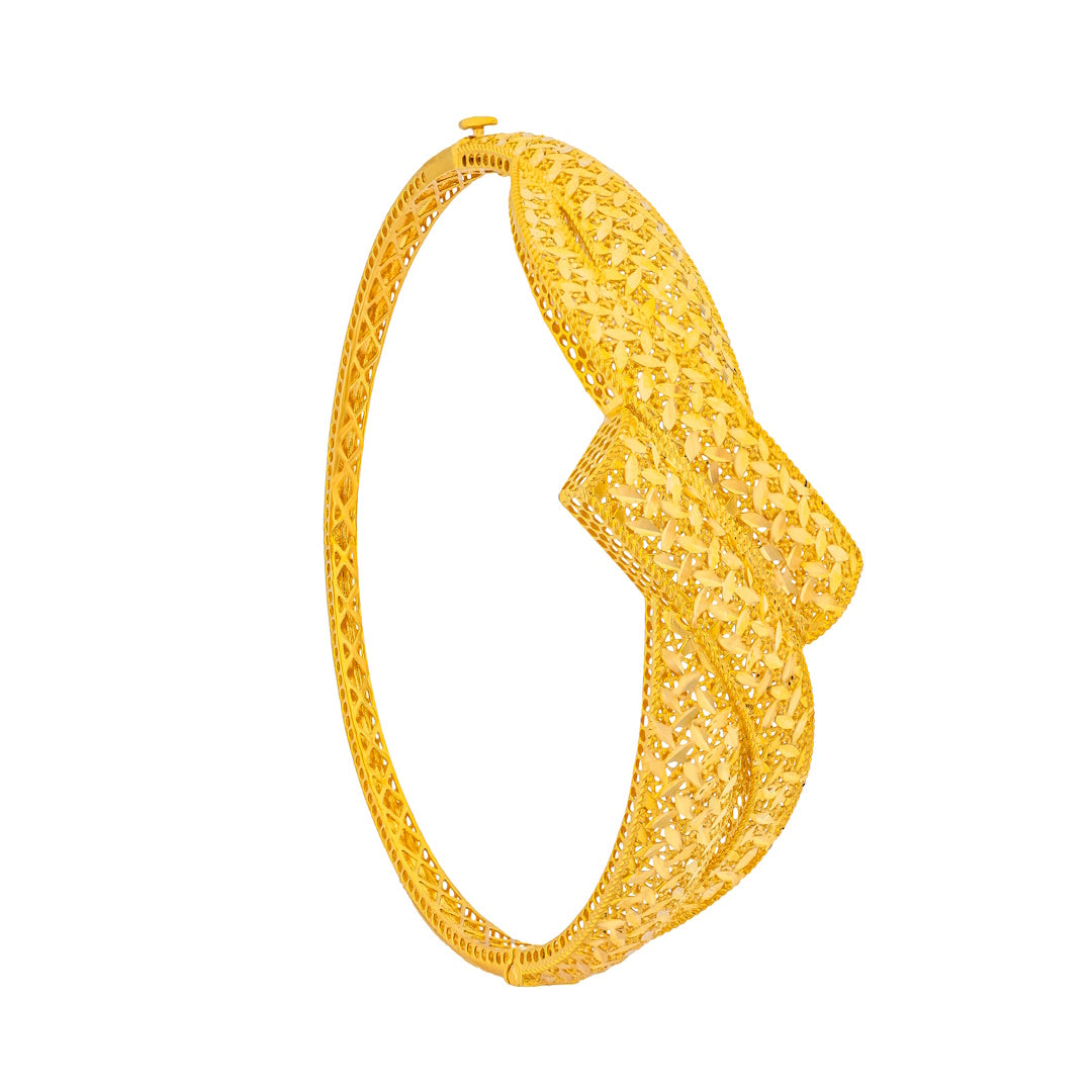 Rayka 21K Yellow Gold Bangle