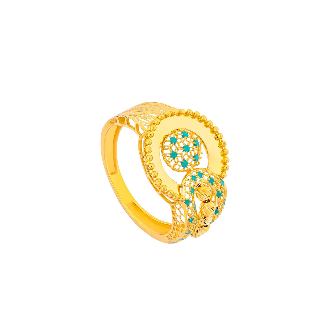 Uranus 21K Yellow Gold Ring