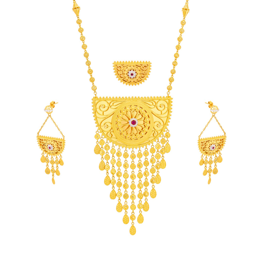 Maysoora 21K Yellow Gold Half Set