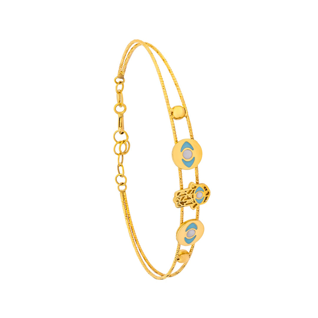 Uranus 18K Yellow Gold Bangle