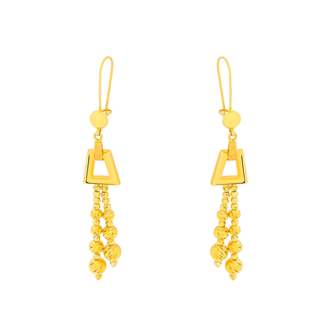 Diyara 21K Yellow Gold Earring