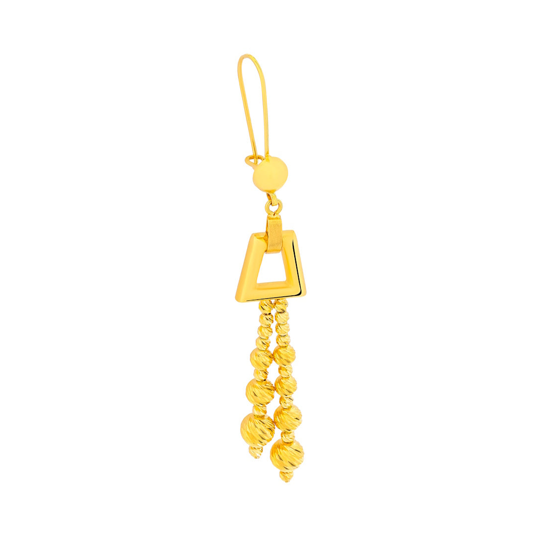 Diyara 21K Yellow Gold Earring