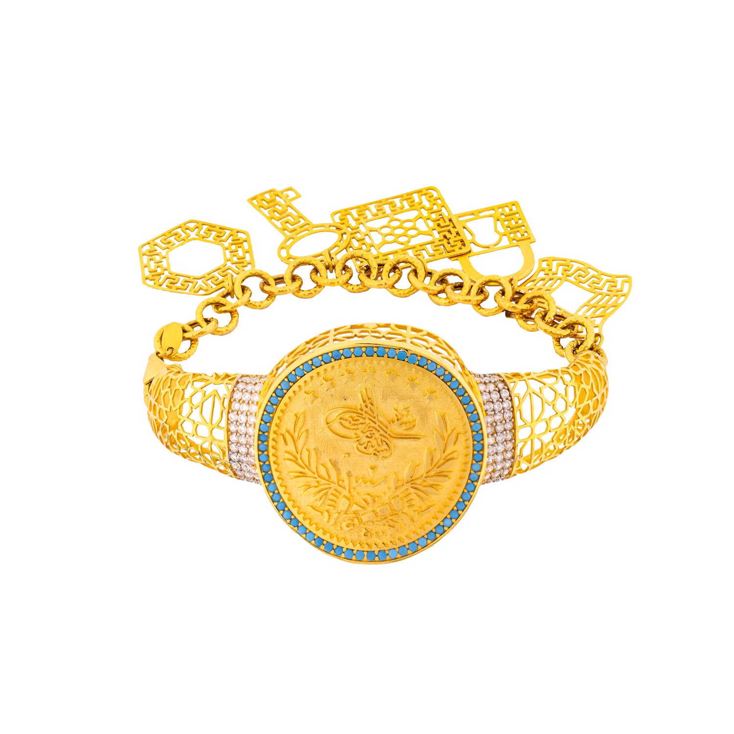 Uranus 21K Yellow Gold Bangle