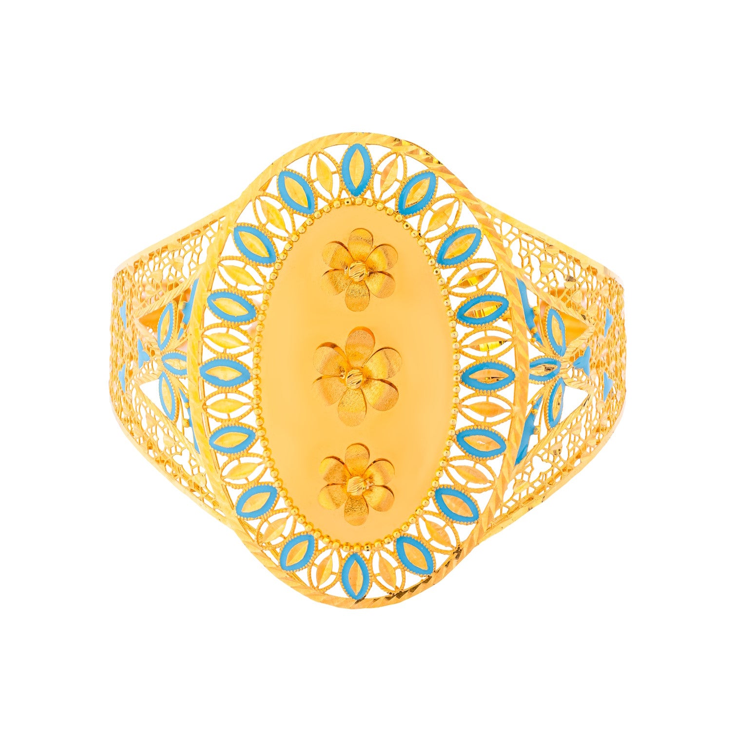 Uranus 21K Yellow Gold Bangle