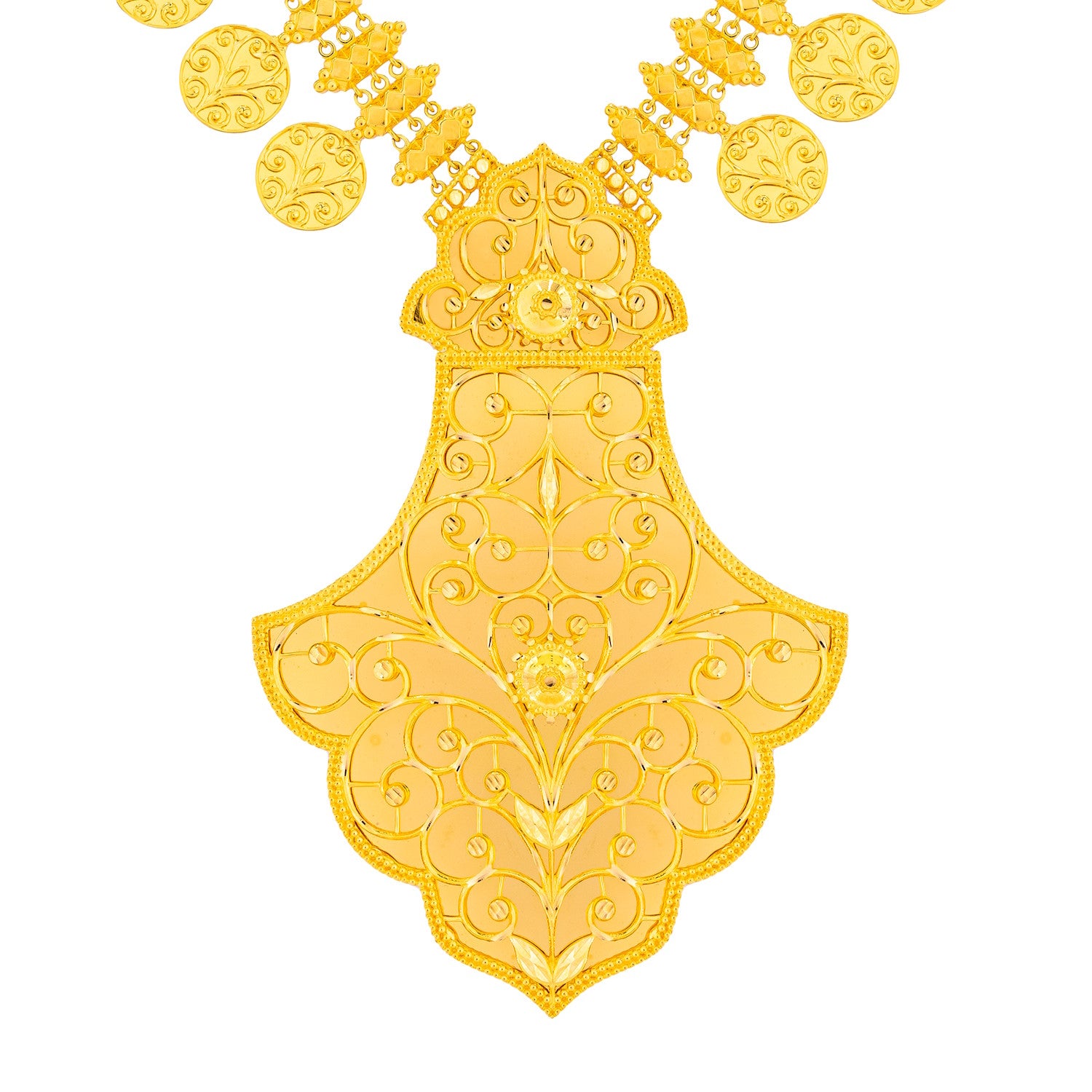 Maysoora 21K Yellow Gold Necklace
