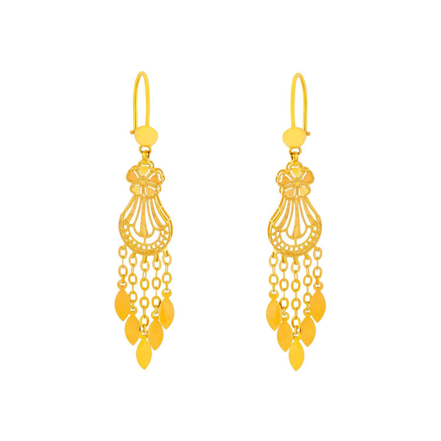 Diyara 21K Yellow Gold Earring