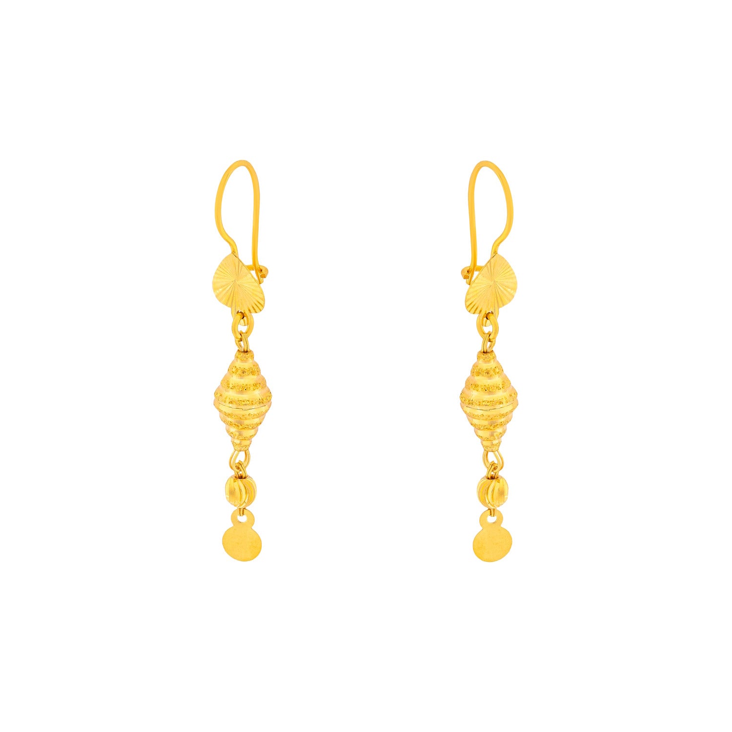 Diyara 21K Yellow Gold Earring