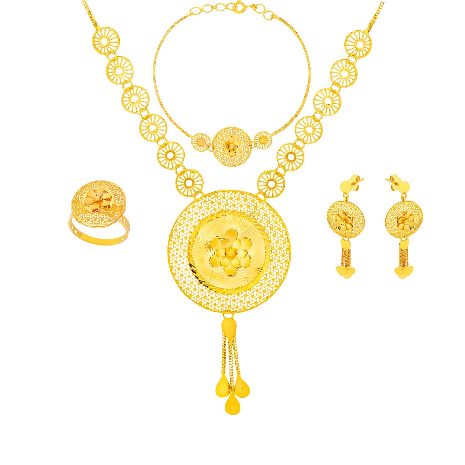 Diyara 21K Yellow Gold Full Set