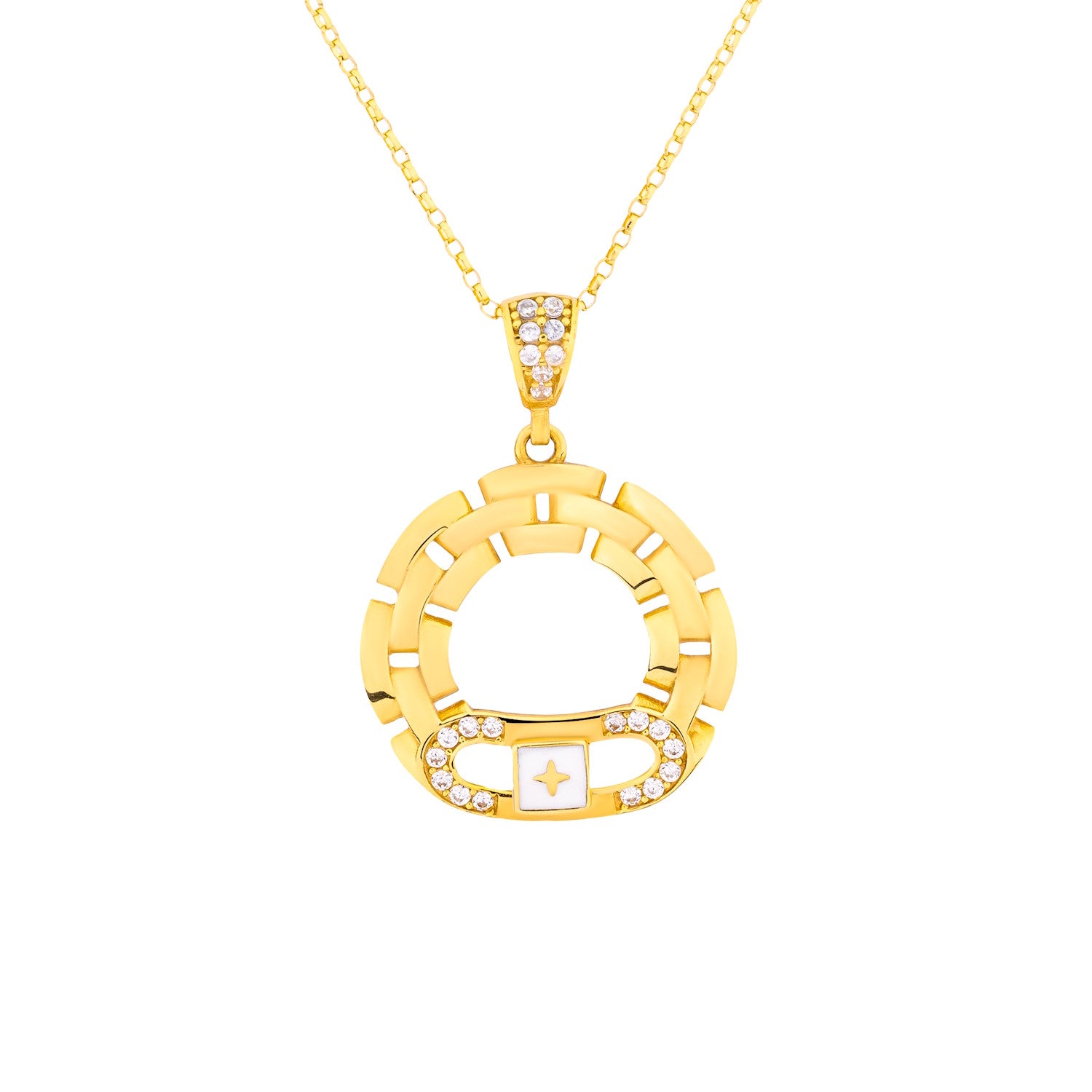 Uranus 18K Yellow Gold Half Set