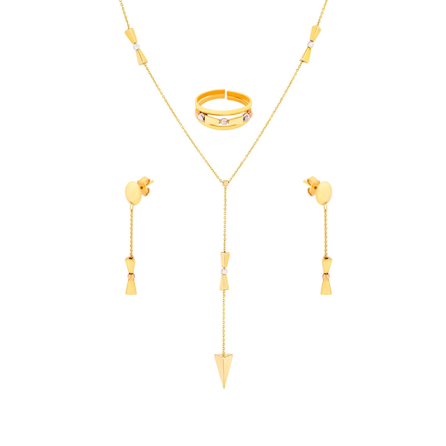 Lavin 18K Yellow Gold Half Set