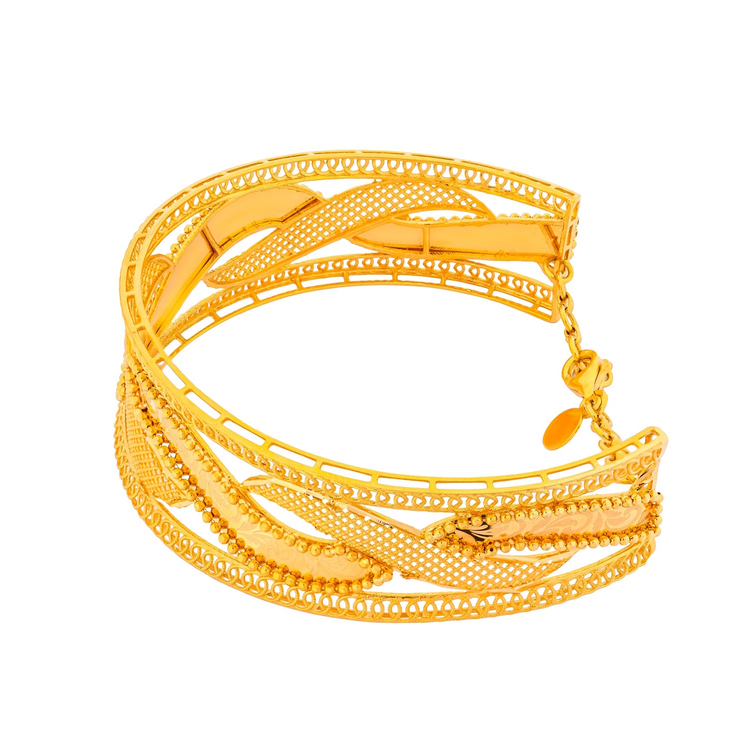 Rayka 21K Yellow Gold Bangle