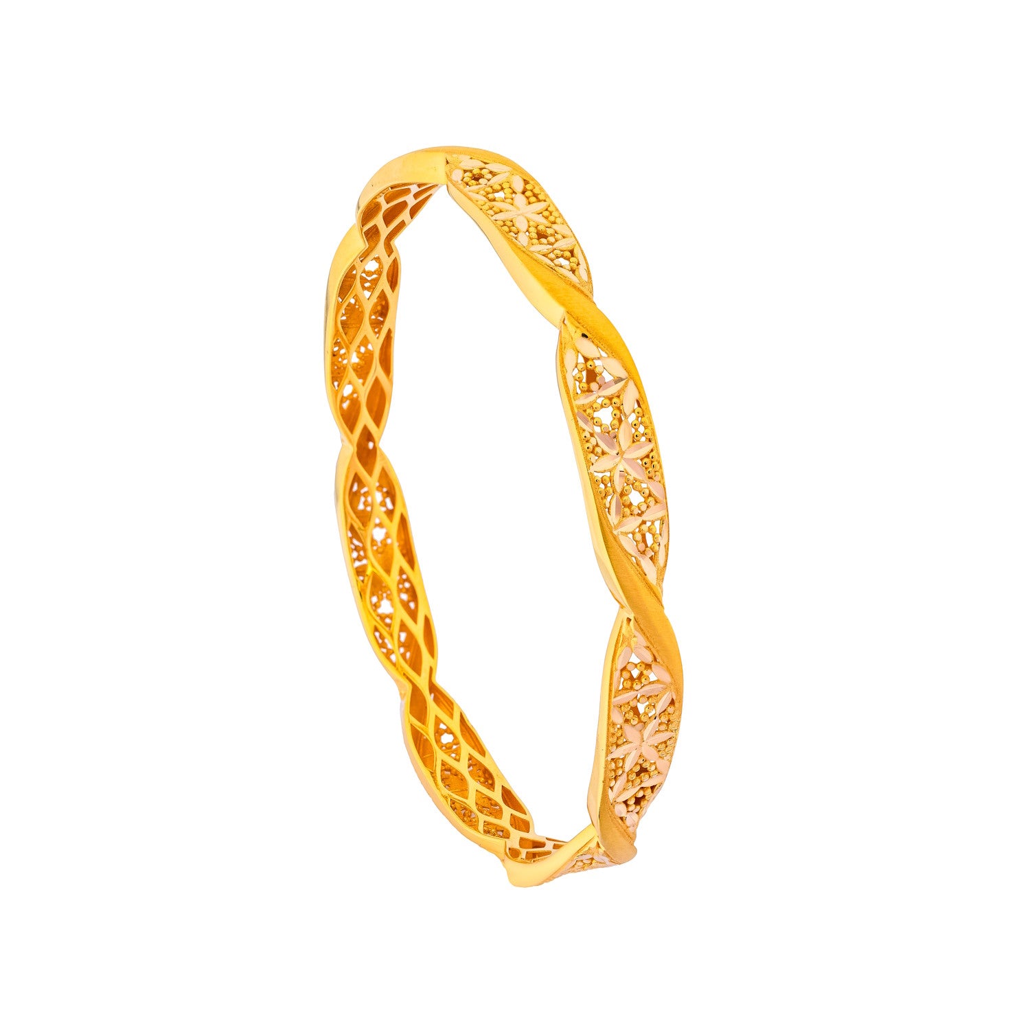 Rayka 21K Yellow Gold Bangle