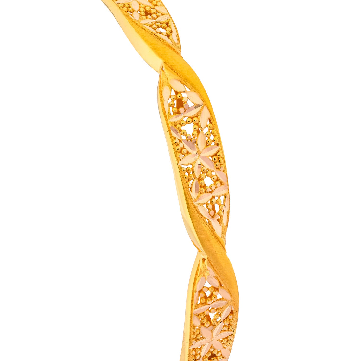 Rayka 21K Yellow Gold Bangle