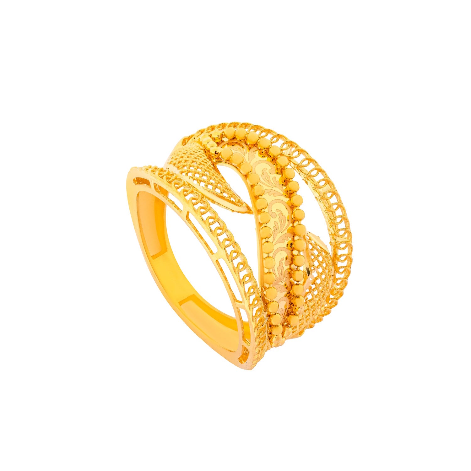 Diyara 21K Yellow Gold Ring