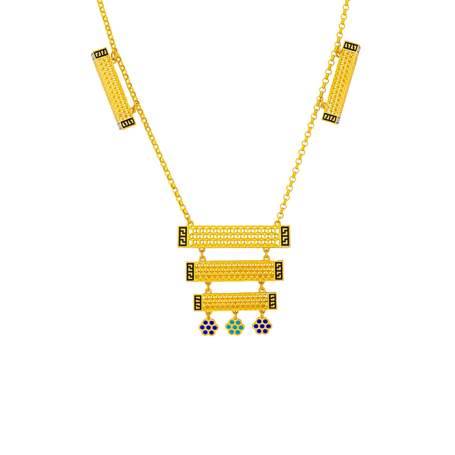 Uranus 21K Yellow Gold Necklace