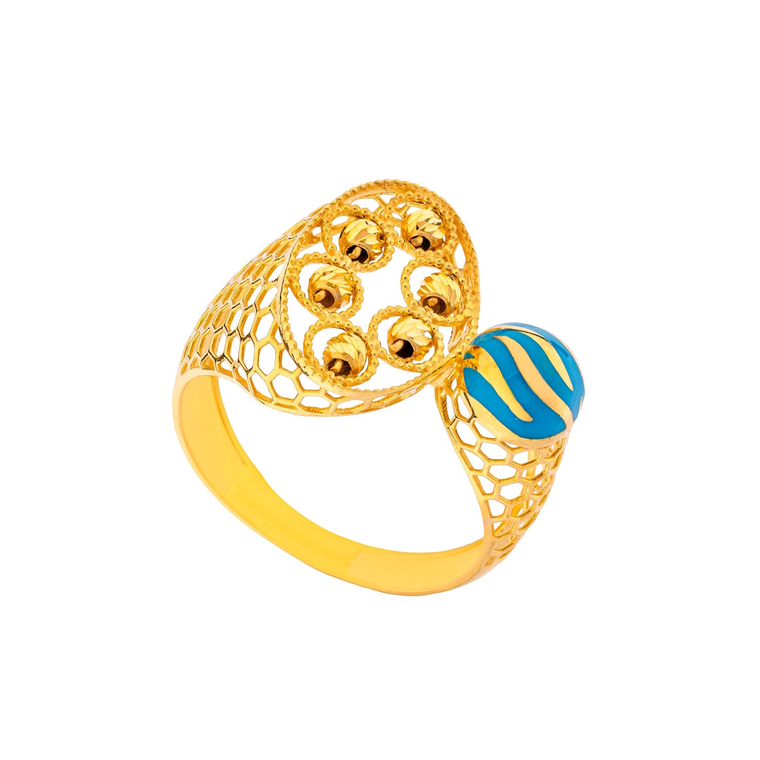 Uranus 21K Yellow Gold Ring