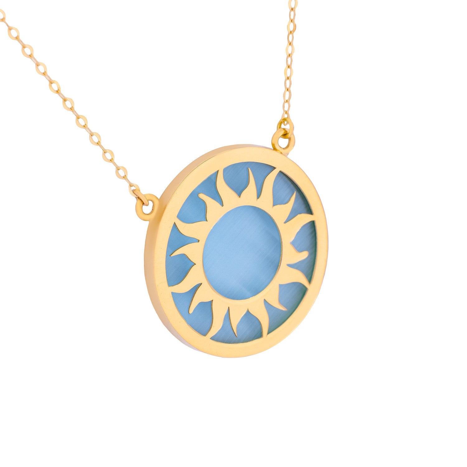 Uranus 18K Yellow Gold Necklace