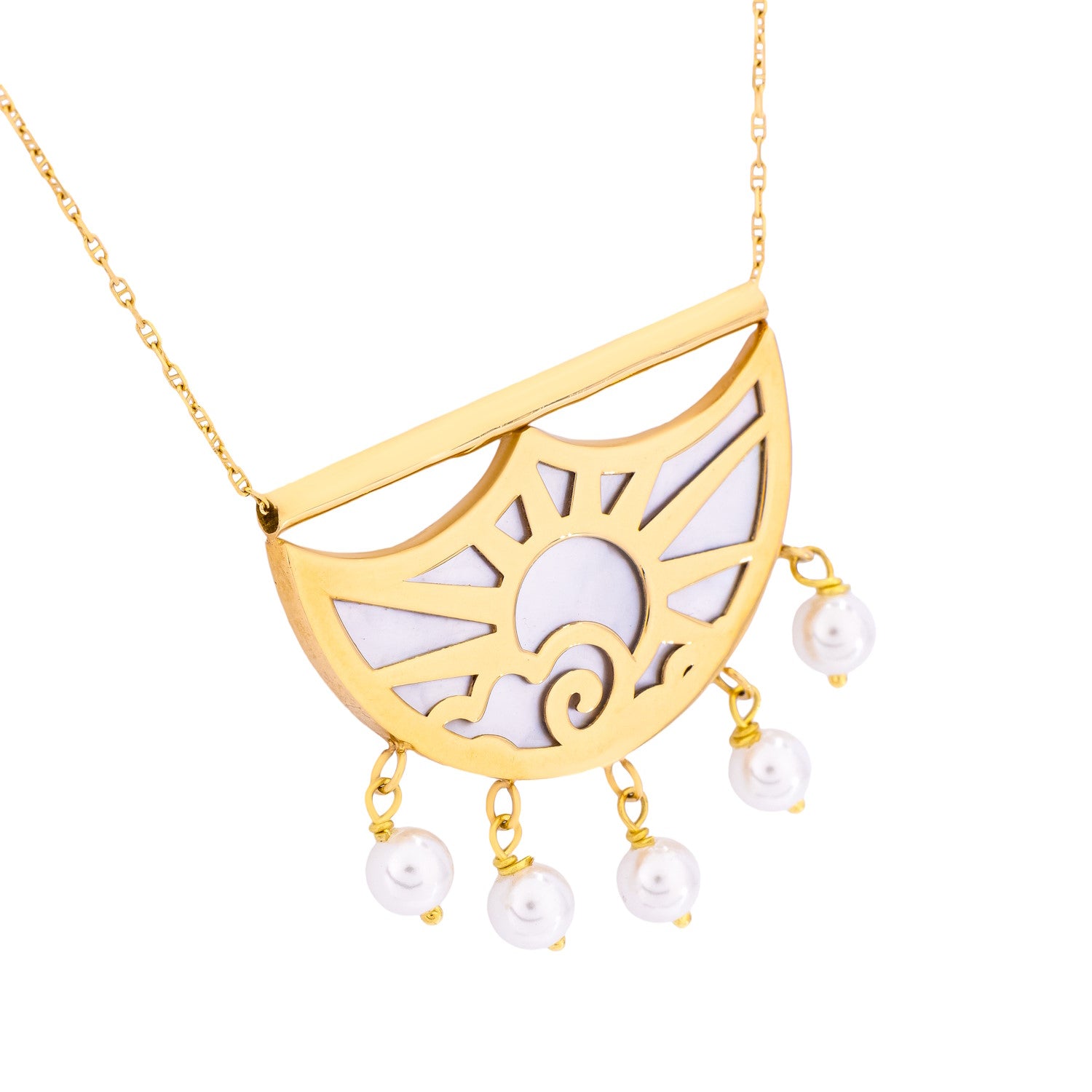 Uranus 18K Yellow Gold Necklace