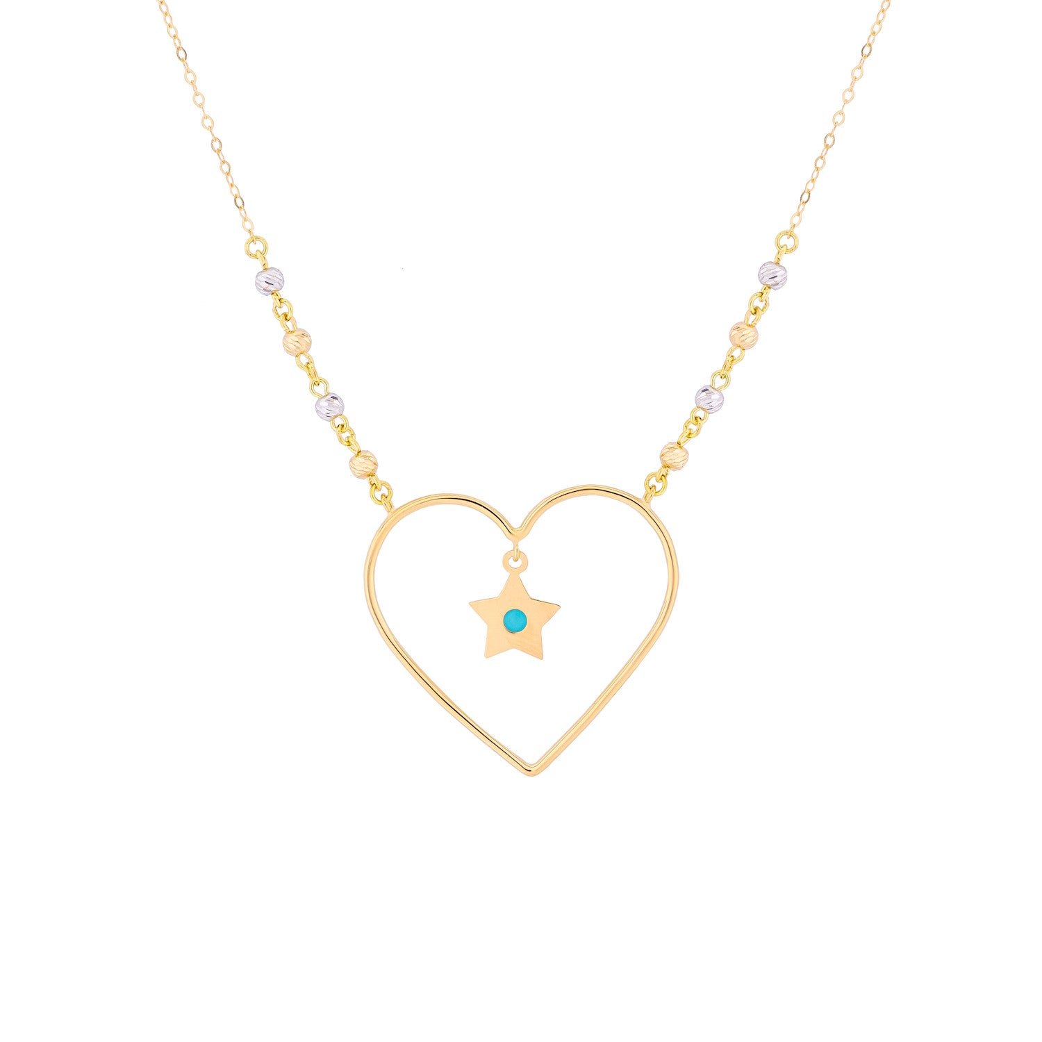 Uranus 18K Yellow Gold Necklace