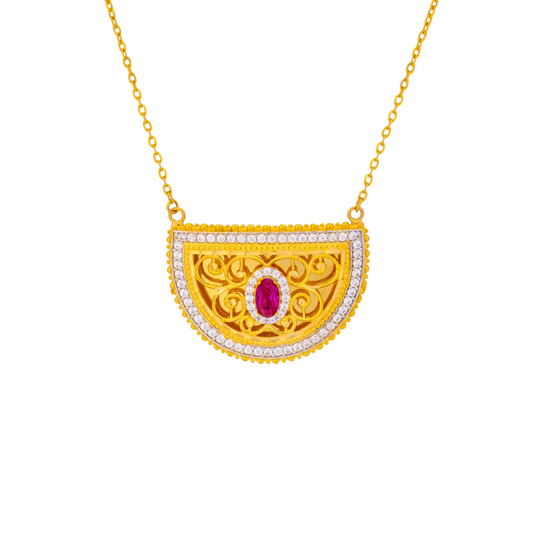 MAYSOORA 21K YELLOW GOLD NECKLACE