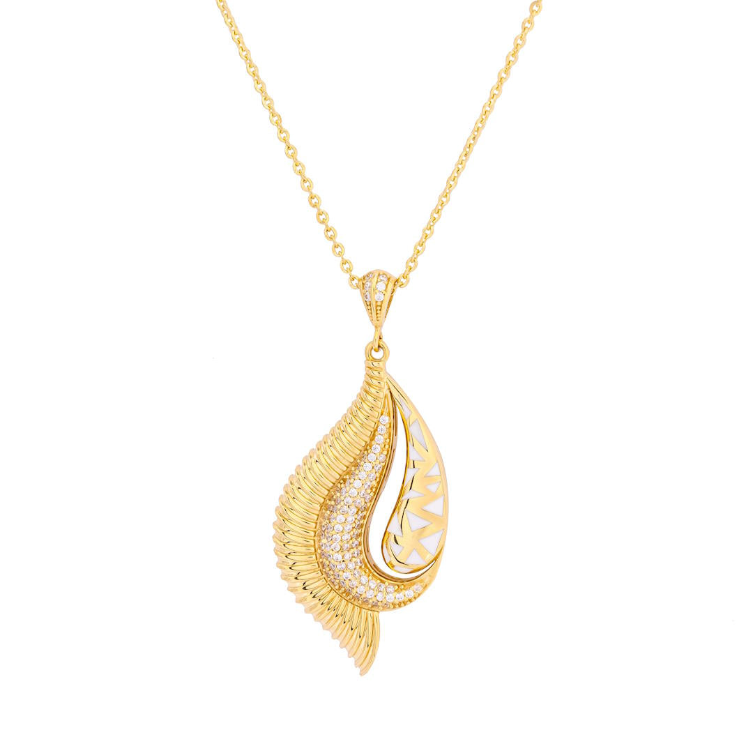 Uranus 18K Yellow Gold Necklace