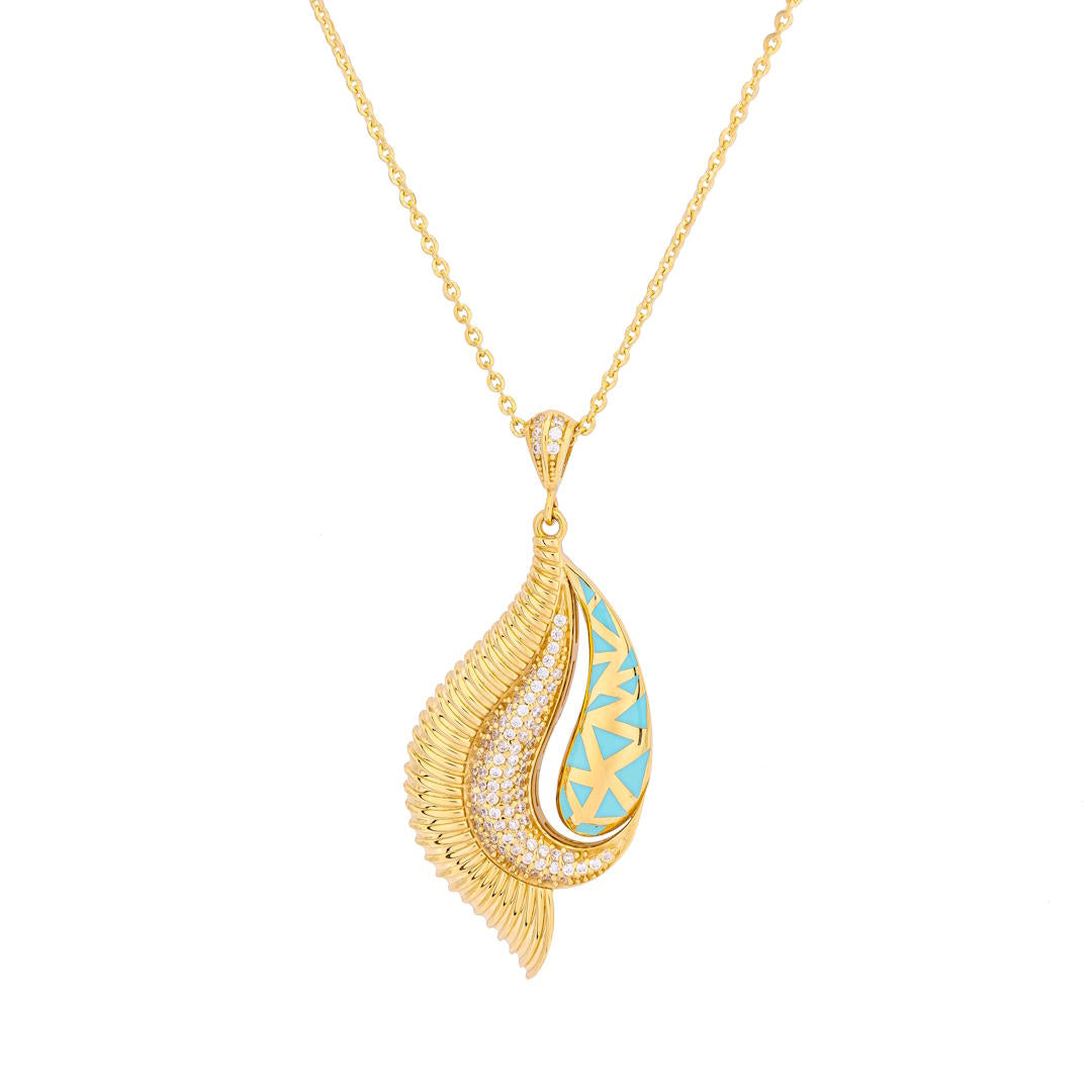 Uranus 18K Yellow Gold Necklace