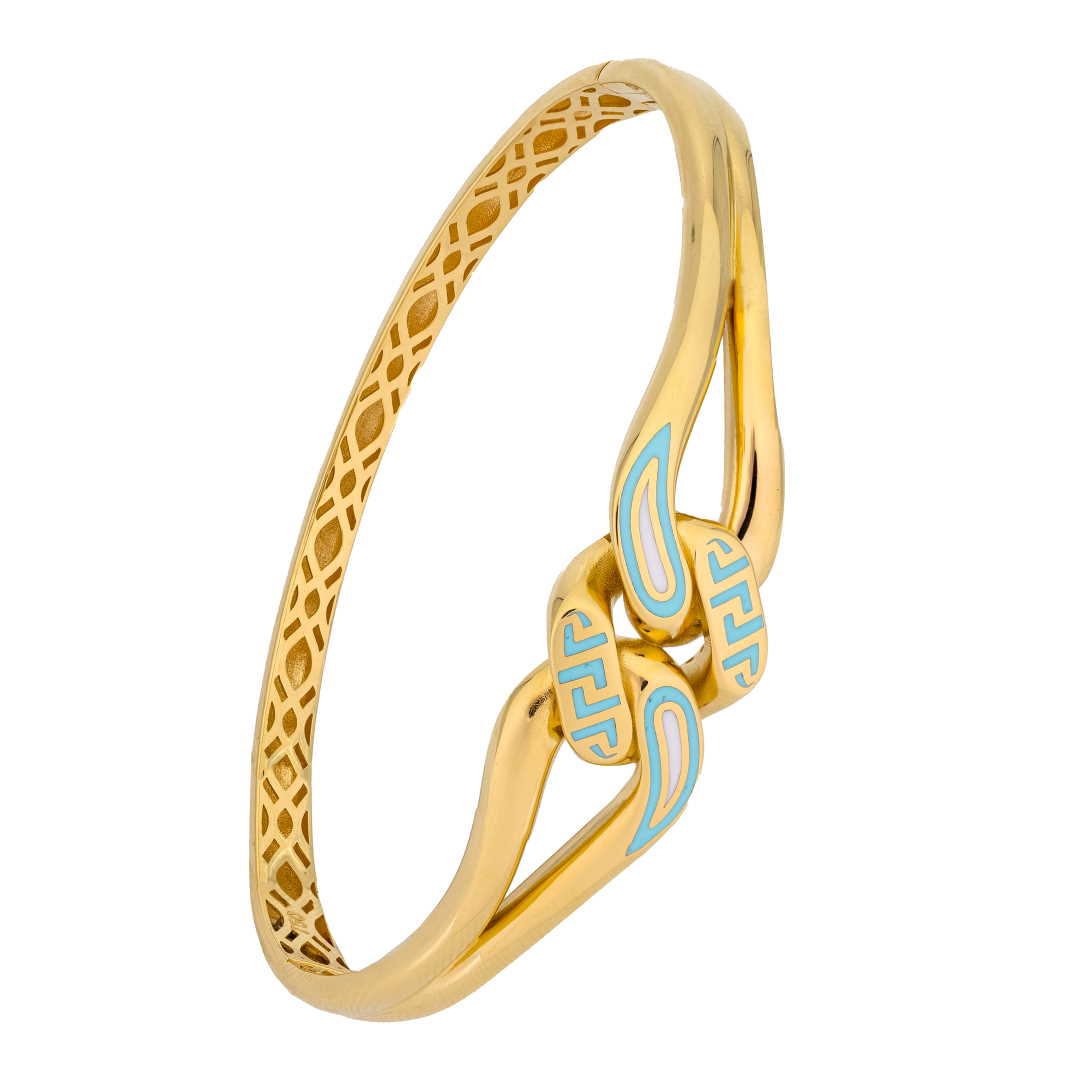 Uranus 18K Yellow Gold Bangle