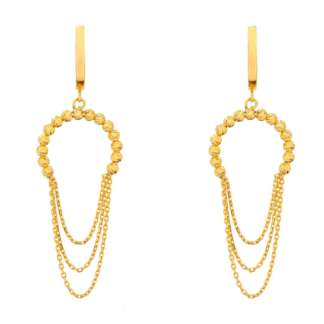 Lavin 18K Yellow Gold Earring