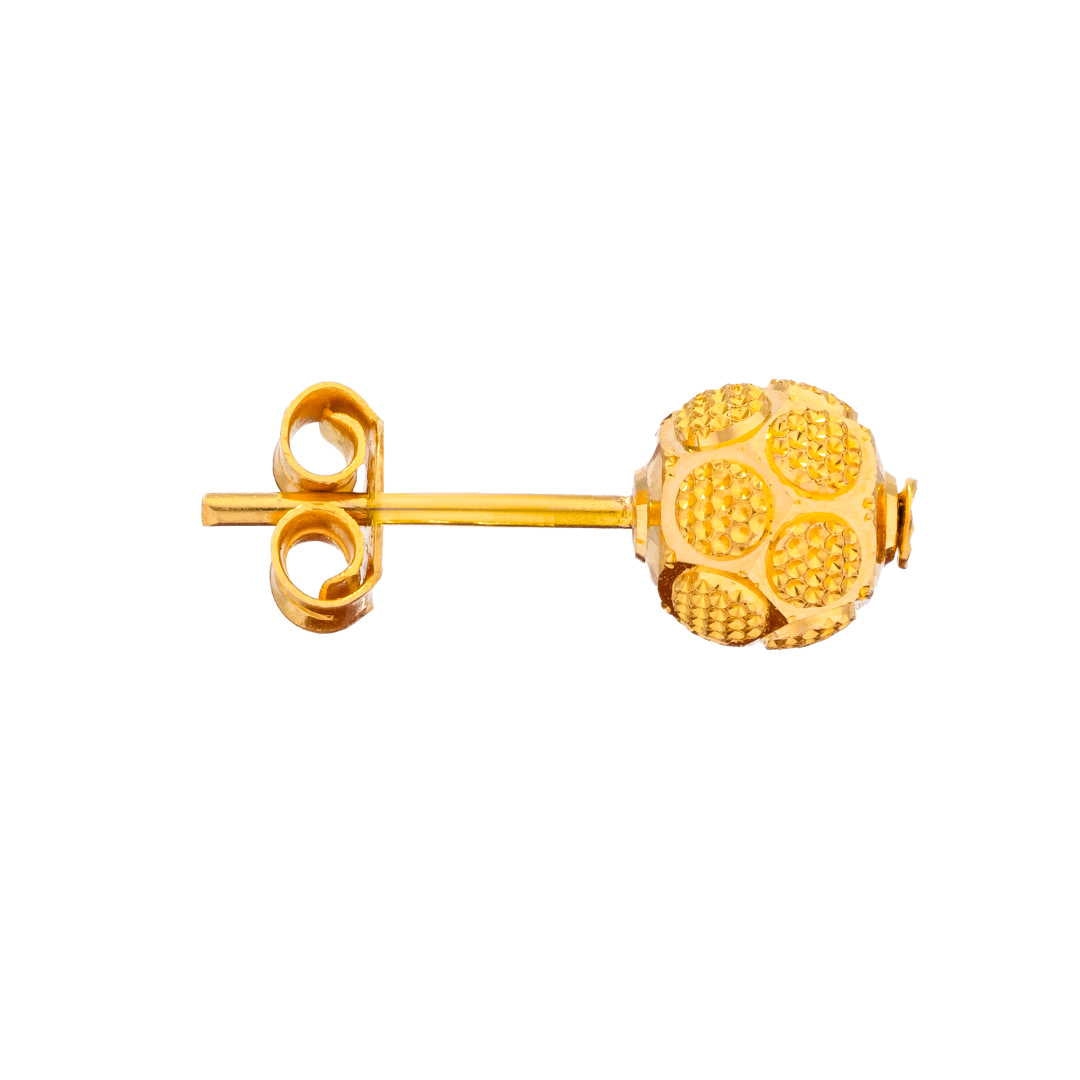 Lavin 21K Yellow Gold Earring