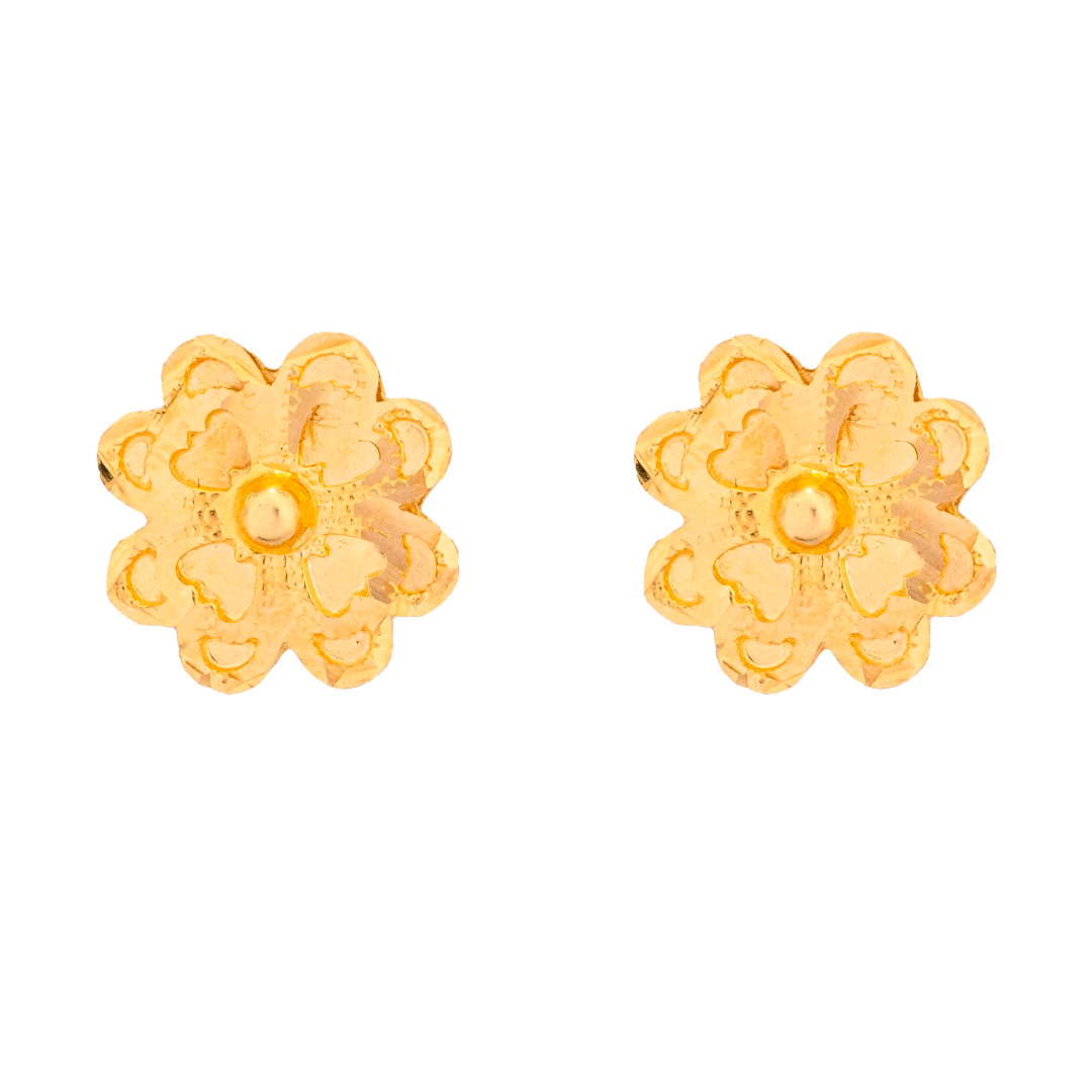 Lavin 21K Yellow Gold Earring