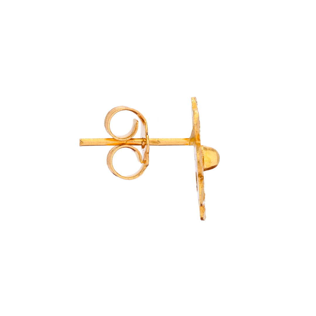 Lavin 21K Yellow Gold Earring