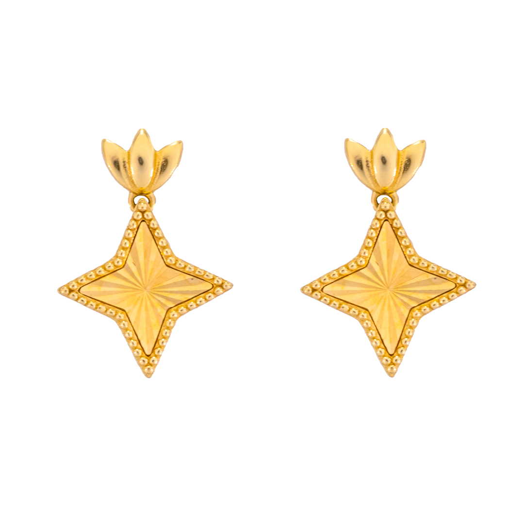 Lavin 18K Yellow Gold Earring