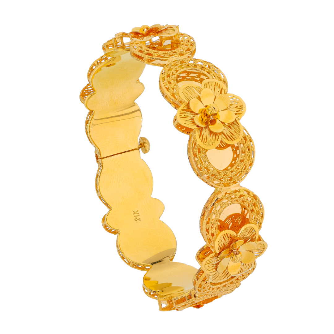 Rayka 21K Yellow Gold Bangle