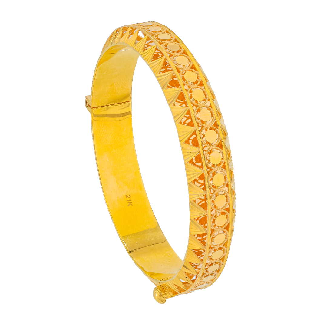 Rayka 21K Yellow Gold Bangle