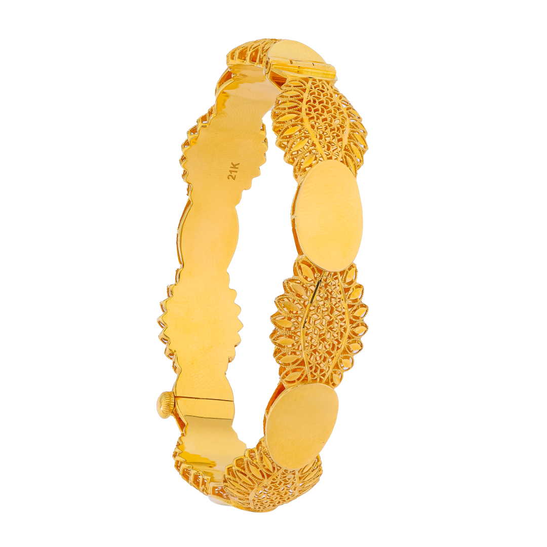 Rayka 21K Yellow Gold Bangle