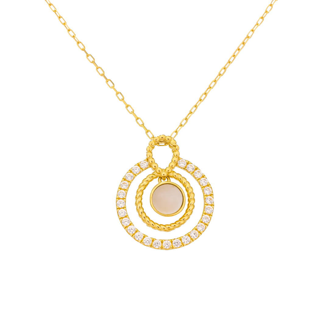 Uranus 18K Yellow Gold Necklace